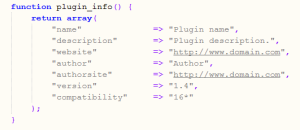 Plugin Info MyBB 1.6